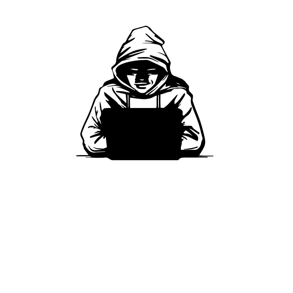 Office Furniture Removal - Vinyl Wall Decal Hacker Computer Security
