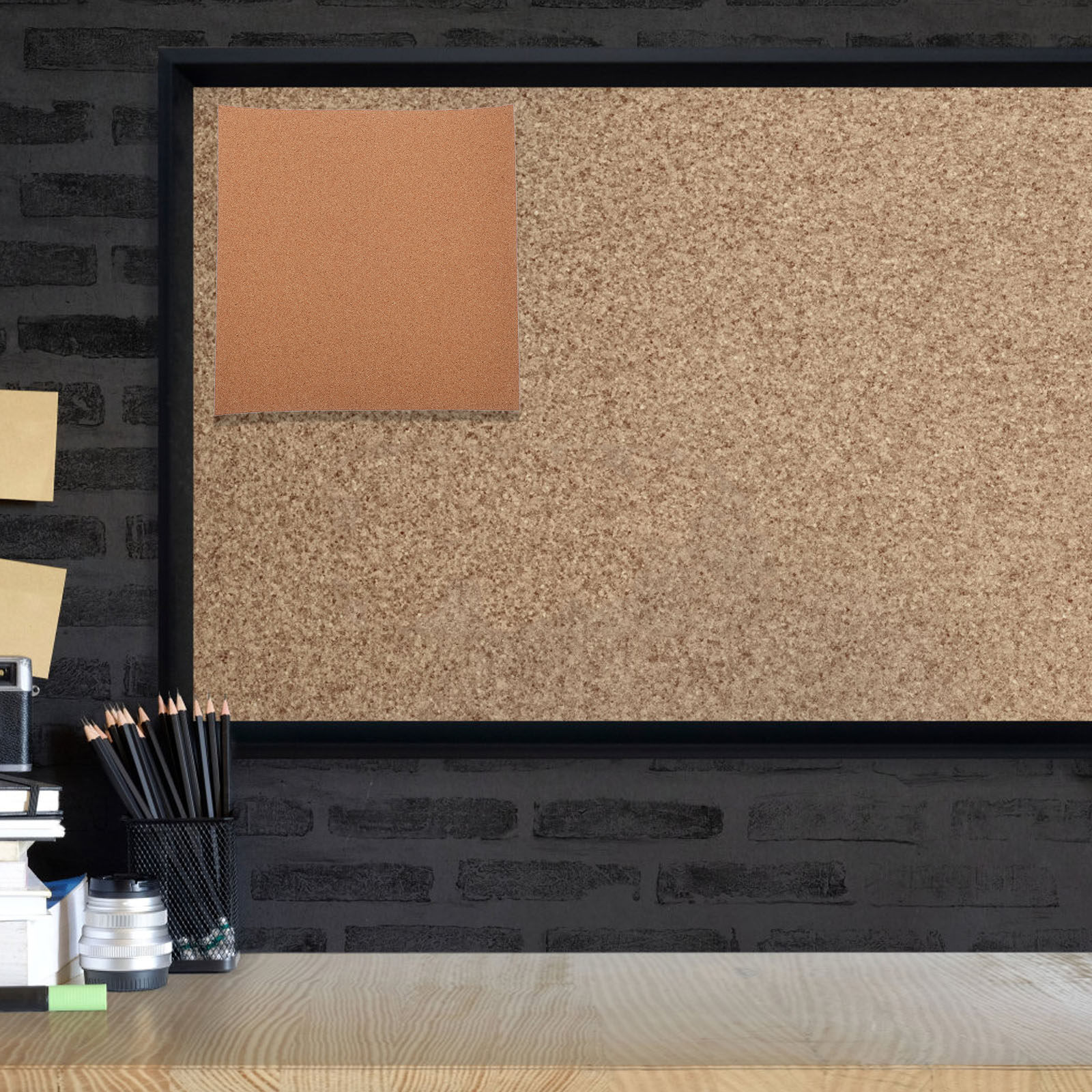 Bulletin Board Cork - 5Pcs Self Adhesive Corkboard Tiles Soft