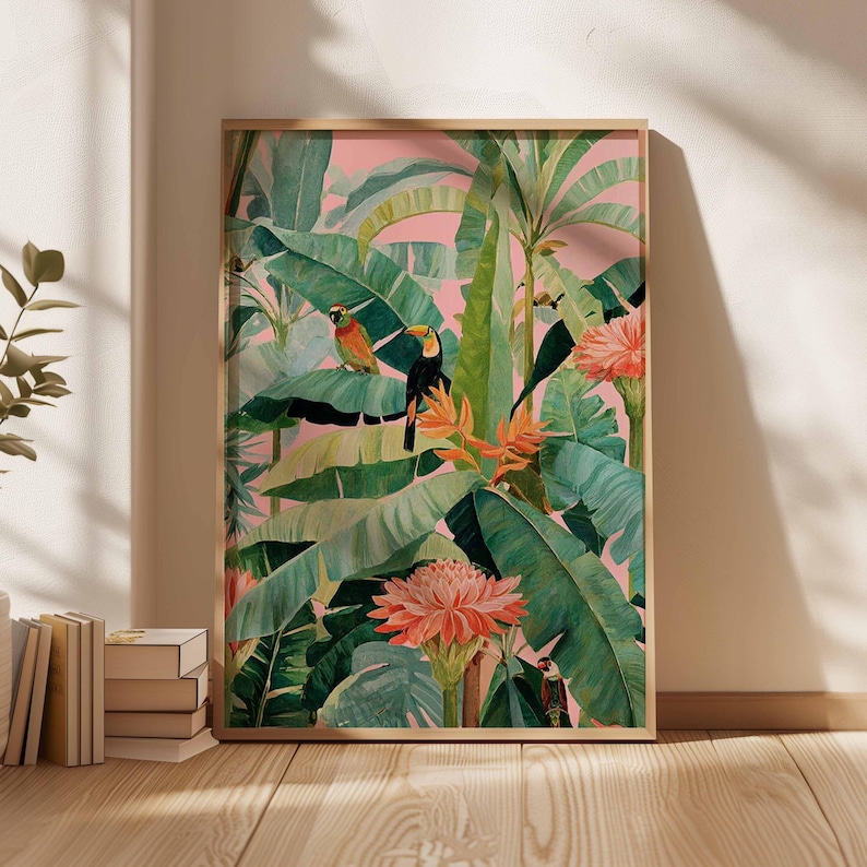 1pc Retro Tropical Canvas Post - Office Furniture Design 评论和价格