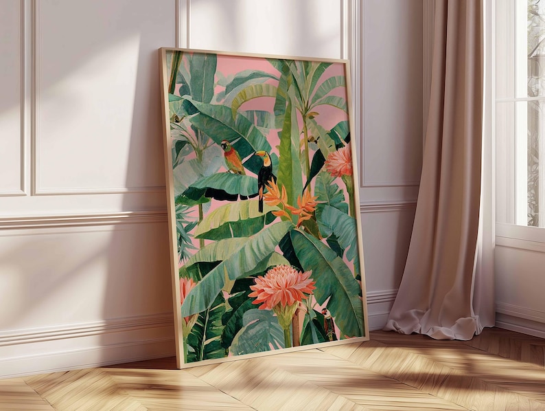 1pc Retro Tropical Canvas Post - Office Furniture Design 评论和价格
