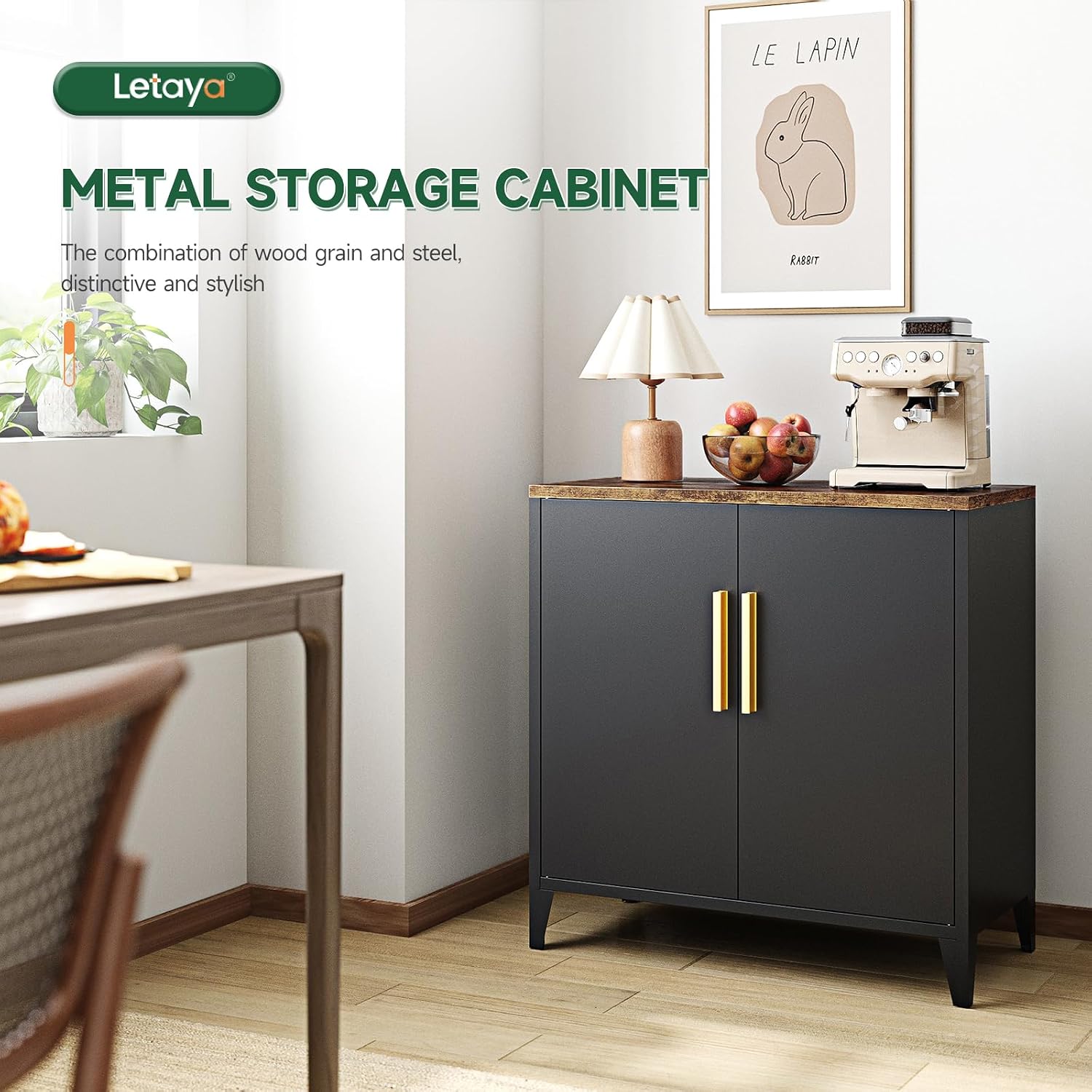 Metal Storage Cabinet with Doo - Office Furniture Credenza 评论和价格