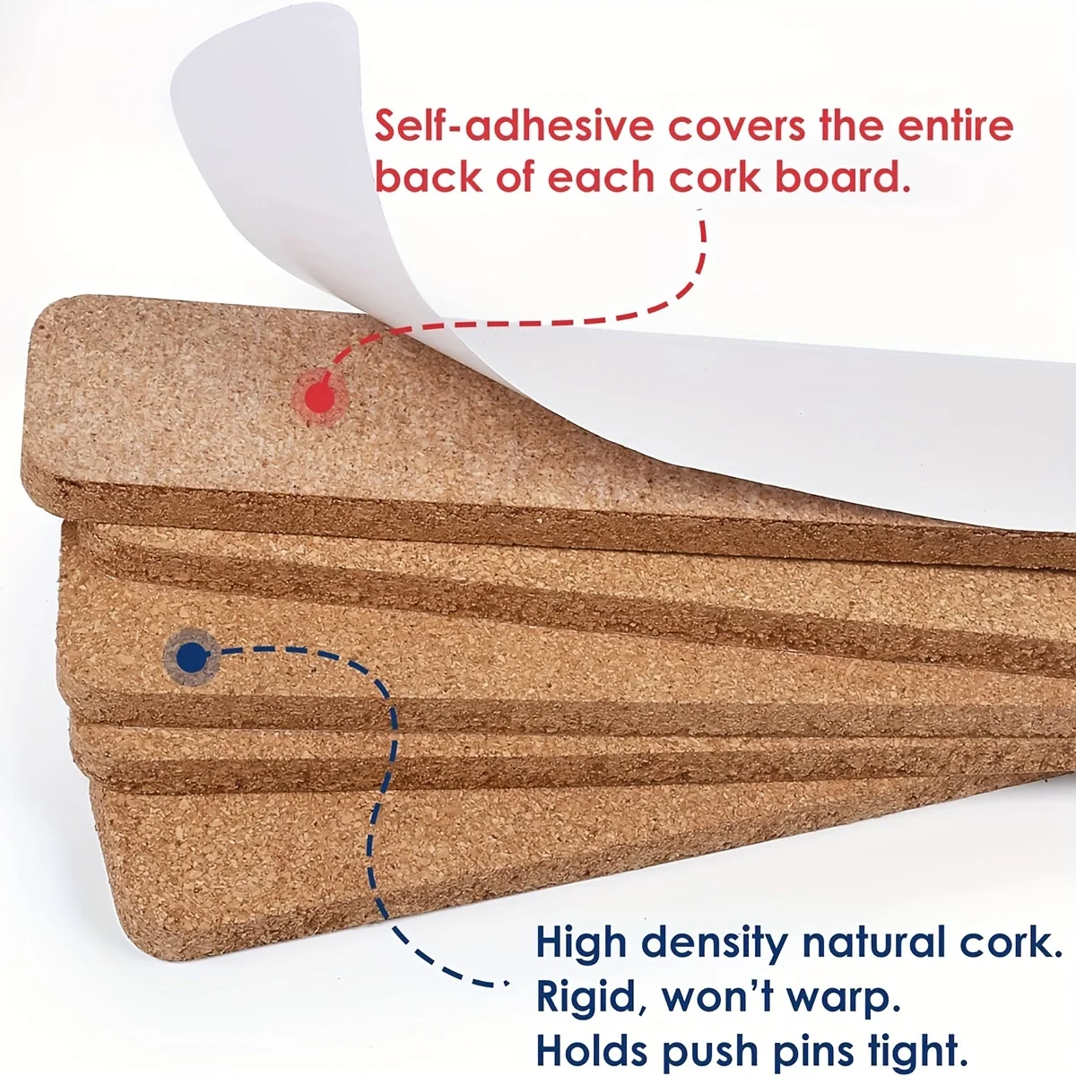 1-3Pcs 30x5cm Self-Adhesive Co - Bulletin Board Cork 评论和价格
