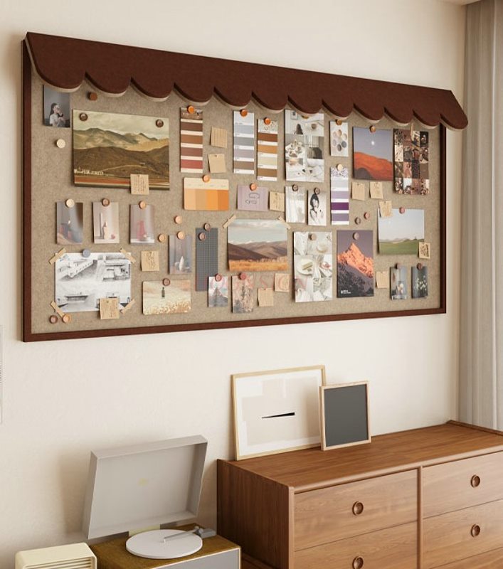 1pcs Stereoscopic eaves, felt  - Bulletin Board Cork 评论和价格