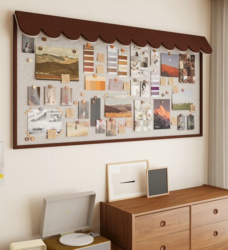 1pcs Stereoscopic eaves, felt  - Bulletin Board Cork 评论和价格