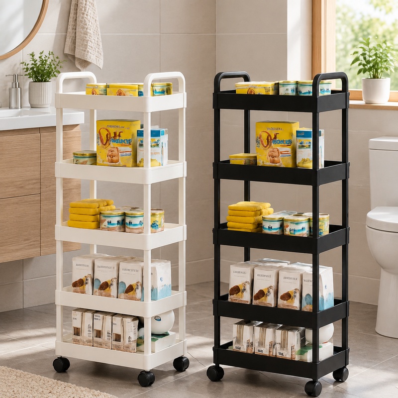 5-Tier Rolling Storage Cart wi - Book Cart Rolling 评论和价格