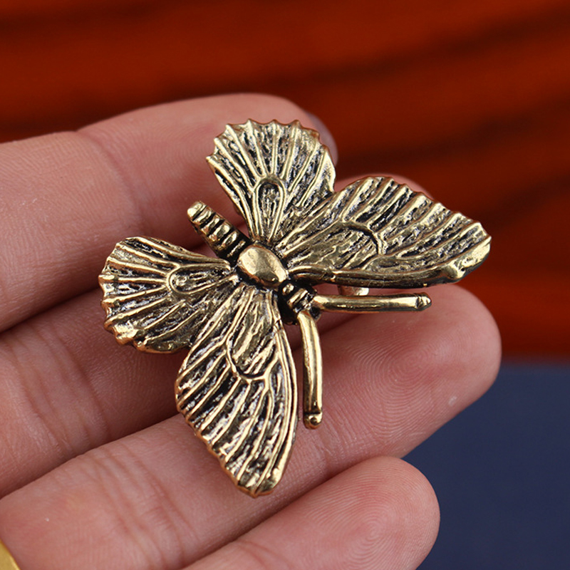 Brass Butterfly Statue, Insect - Office Furniture Loft 评论和价格