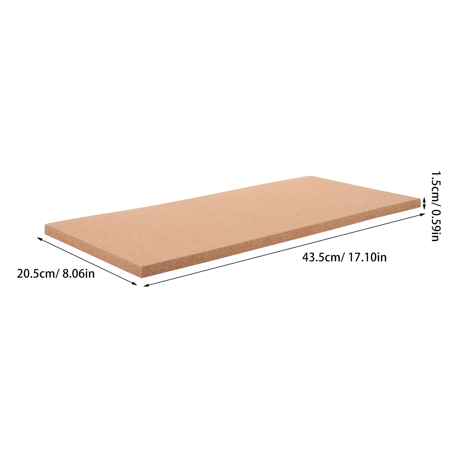 2Pcs Rectangular Self-Adhesive - Bulletin Board Cork 评论和价格