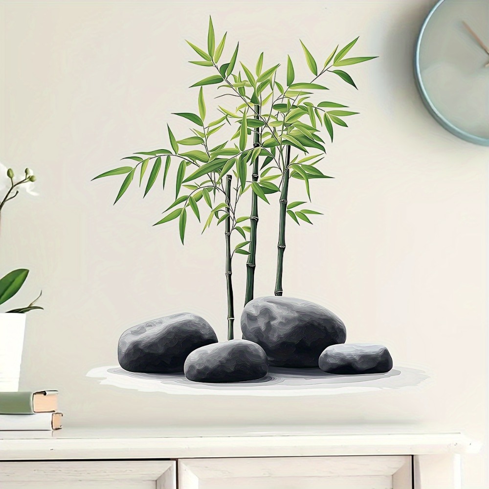 Green Bamboo Leaf Plants Wall  - Office Furniture Usa 评论和价格