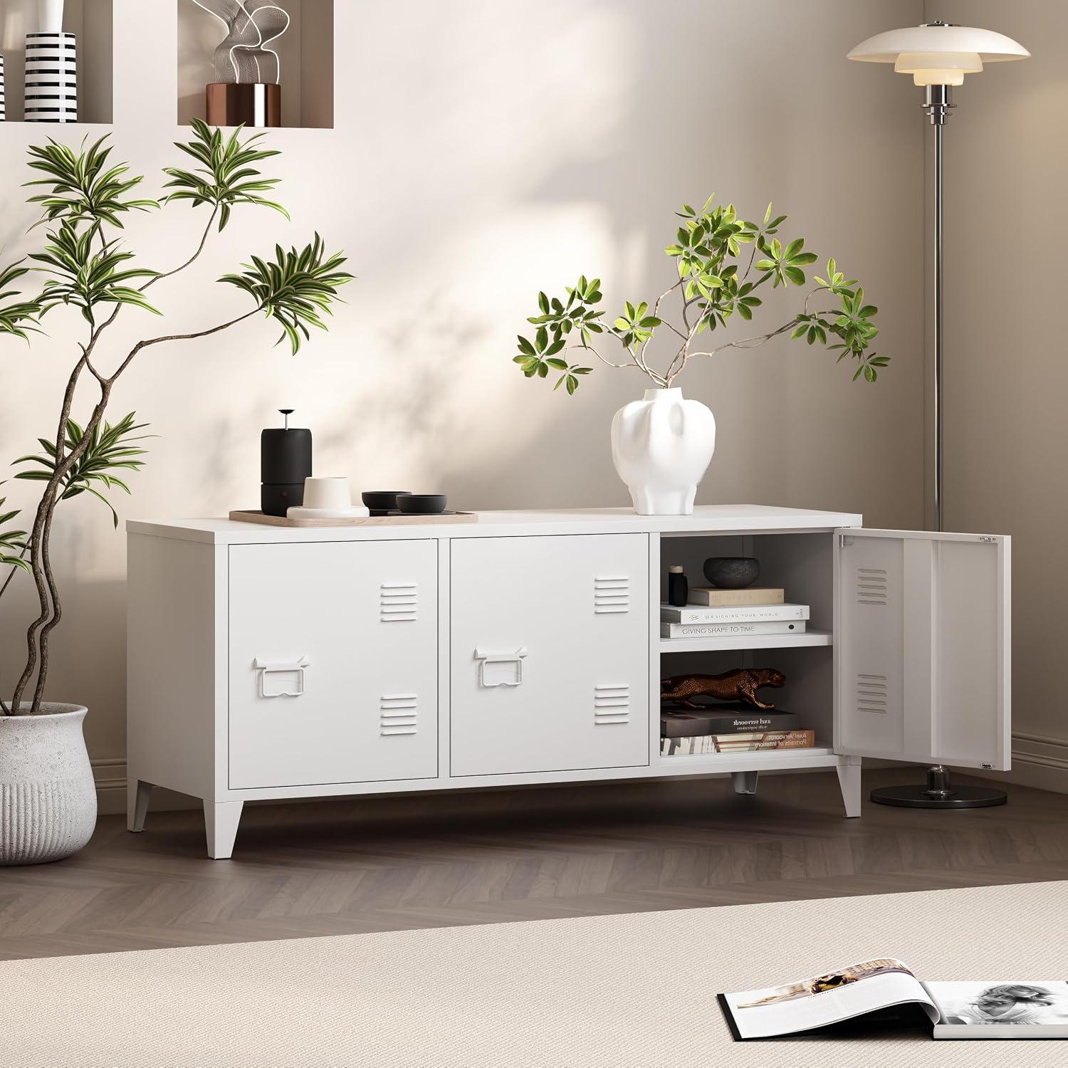 Modern TV Stand Entertainment  - Office Furniture Credenza 评论和价格